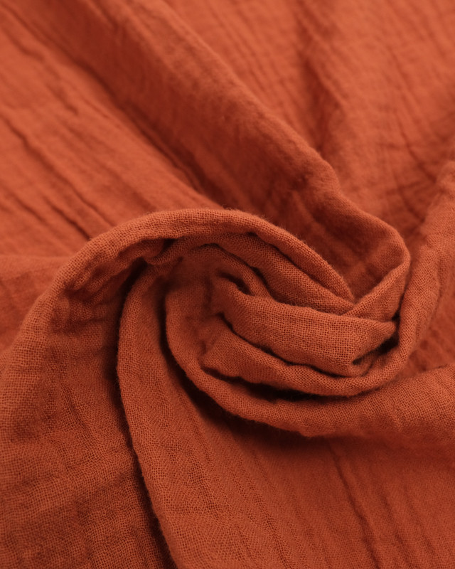 Double Gaze Bio 130CM Terracotta - Maison Klem